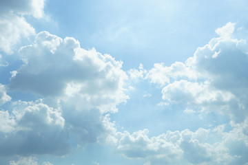 Sky clouds in sunny day