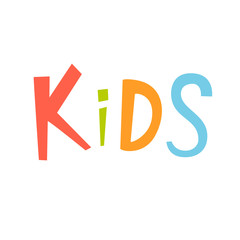 Kids vector lettering