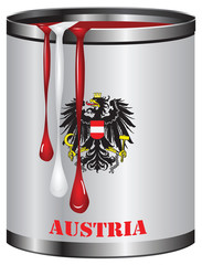 Paint match color of flag Austria