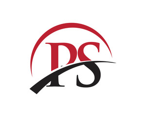 PS red letter logo swoosh