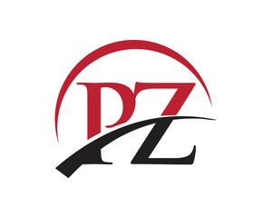 PZ red letter logo swoosh