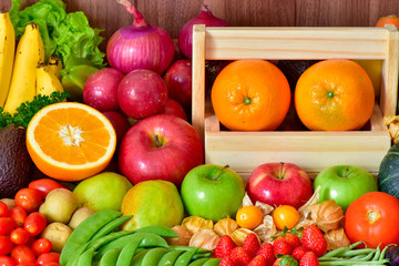 Nutrition Fruits and vegetables for healthy lifestyle