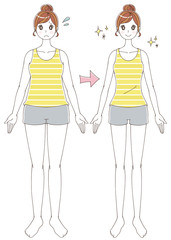 ダイエットのイラスト