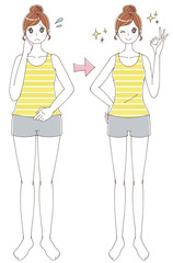 ダイエットのイラスト