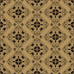 Wallpaper Damask Vector