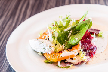 salad from roasted vegetables