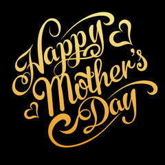 happy mothers day, text, vector