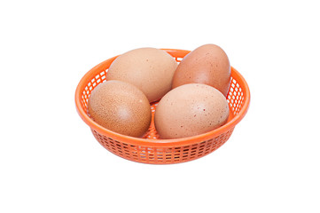 The eggs in a basket,this has clipping path