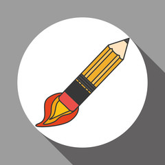 pencil icon design, vector illustration