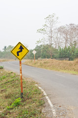 winding road in country