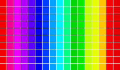 Abstract square rainbow color pixels background