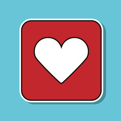 heart  icon design, vector illustration