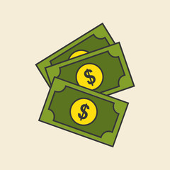 bills  icon design, vector illustration