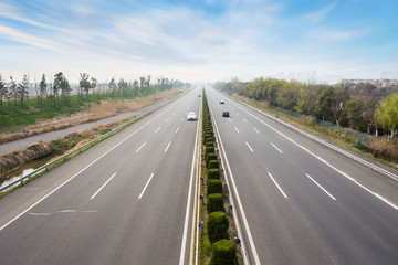 modern city road and traffic