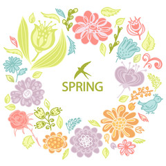 spring background from flowers