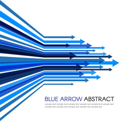 Blue arrow line sharp vector abstract background