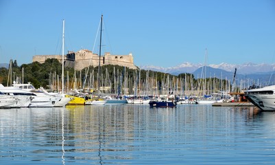 Antibes, France - Fort Carre. Antibes and sea.