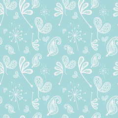 Fototapeta premium Seamless vector nature pattern background