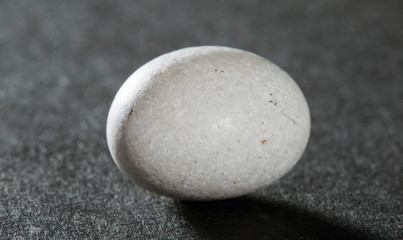 Fototapeta na wymiar White ovoid stone