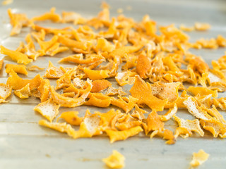 Close up Lemon peel preparing food cooking