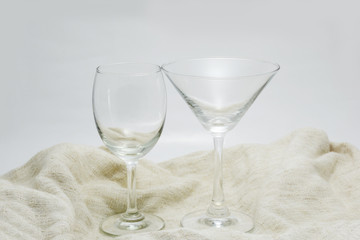 glasses for wine and drink