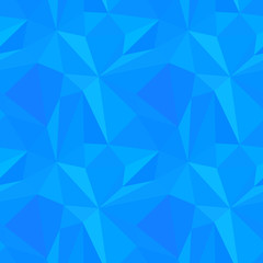 Obraz premium Abstract blue triangulated pattern
