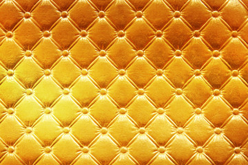 Fototapeta premium Closeup of gold leather pattern delicate striped background