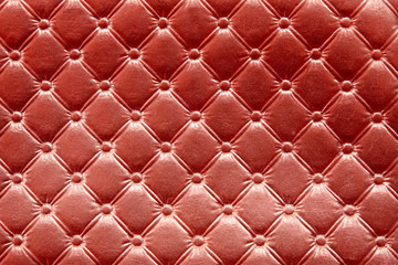 Naklejka premium Closeup of red leather pattern delicate striped background
