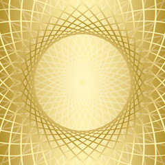 gold background with golden grid - vector