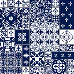 Moroccan tiles Seamless Pattern