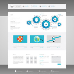 Business website design template. Vector Design. 