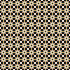 Seamless Abstract Vintage Diagonal Flower Pattern Background