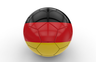 Soccer ball with german flag