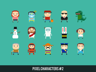 Pixel Characters - 107043764