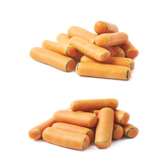 Orange glaze licorice stick candy