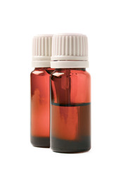Small vial flask isolated