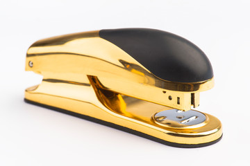 Golden office stapler