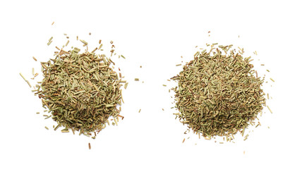Pile of dried rosmarinus seasoning