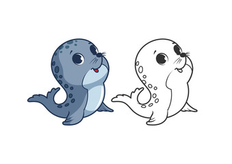 Cute little seal.