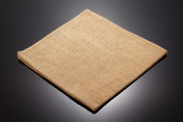 napkin cloth on black