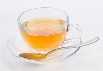 cup of tea with spoon