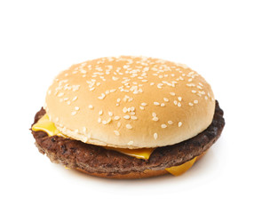 Fresh hamburger isolated