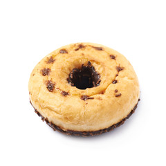 Chocolate donut isolated