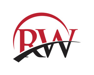 RW red letter logo swoosh