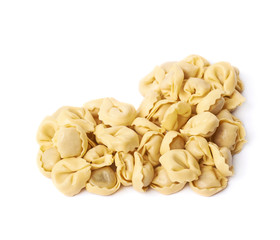 Heart shape made of ravioli