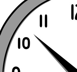 This is the illustration of a clock segment