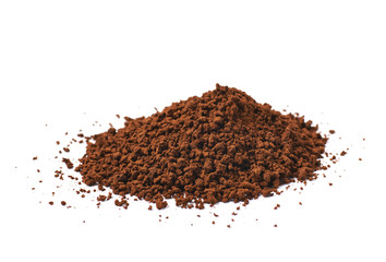 Pile of instant coffee grains
