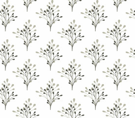 Seamless pattern with grass.