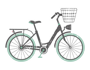 Fototapeta na wymiar Image with retro bicycle