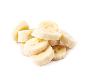 Banana slice isolated